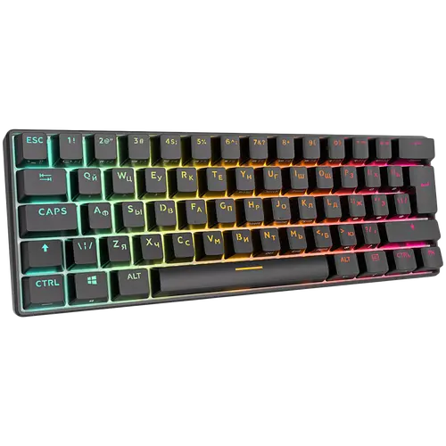 ROYAL KLUDGE RK61 Black Gaming Πληκτρολόγιο Red switch - 2