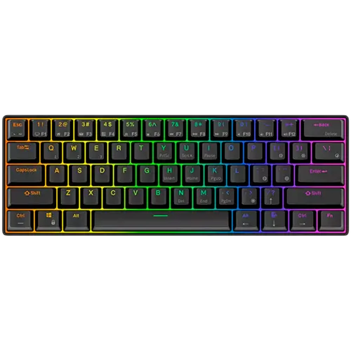 ROYAL KLUDGE RK61 Black Gaming Πληκτρολόγιο Red switch - 1