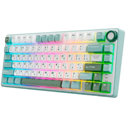 ROYAL KLUDGE R75 Sky Cyan Gaming Keyboard K silver switch - image 1