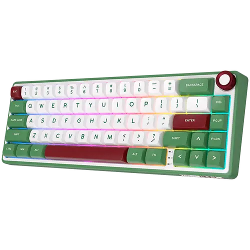 ROYAL KLUDGE R65 Green sand Gaming Keyboard Chartreuse switch - image 1