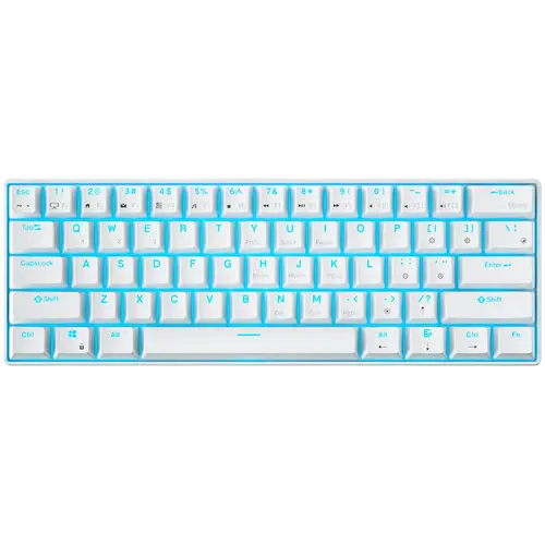 ROYAL KLUDGE RK61 White Gaming Keyboard Red switch