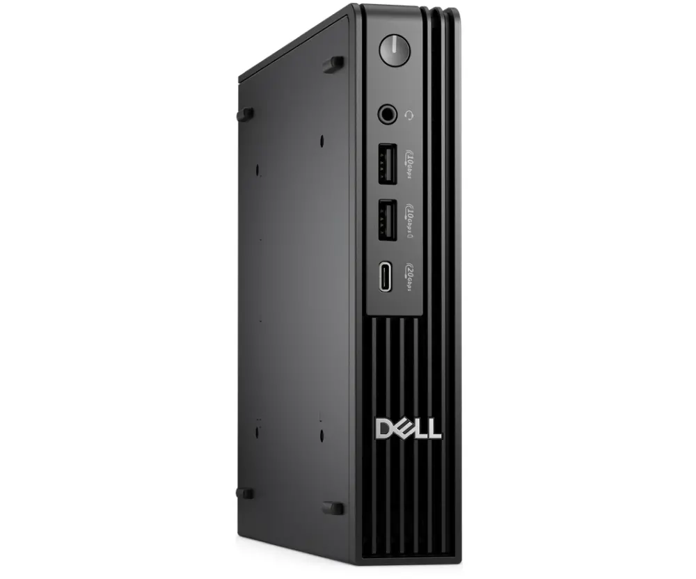 Настолен компютър, Dell Pro Micro Plus QBM1250, Intel Core Ultra 5 235 (13 TOPS NPU, 14 cores, up to 5.0GHz), 16 GB: 1 x 16 GB, DDR5, up to 5600 MT/s, 512GB SSD TLC, Integrated Graphics, Wi-Fi 6E, Keyboard&Mouse, 180W, Ubuntu, 3Y PS