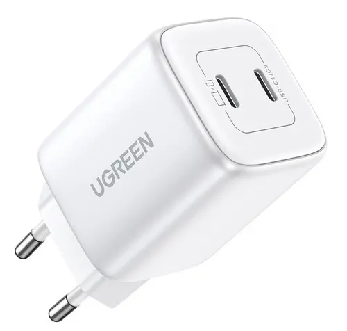 УНИВЕРСАЛНО ЗАРЯДНО CD294 220V 2xUSB-C GaN 45W PD UGREEN - БЯЛ - image 2