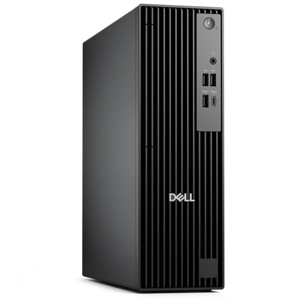 Настолен компютър, Dell Pro Slim QCS1250, Intel Core Ultra 5 235 (13 TOPS NPU, 14 cores, up to 5.0GHz), 16GB: 1 x 16GB, DDR5, up to 5600 MT/s, 512GB SSD, Integrated Graphics, Wi-Fi 6E, Keyboard&Mouse, 180W, Win 11 Pro, 3Y PS