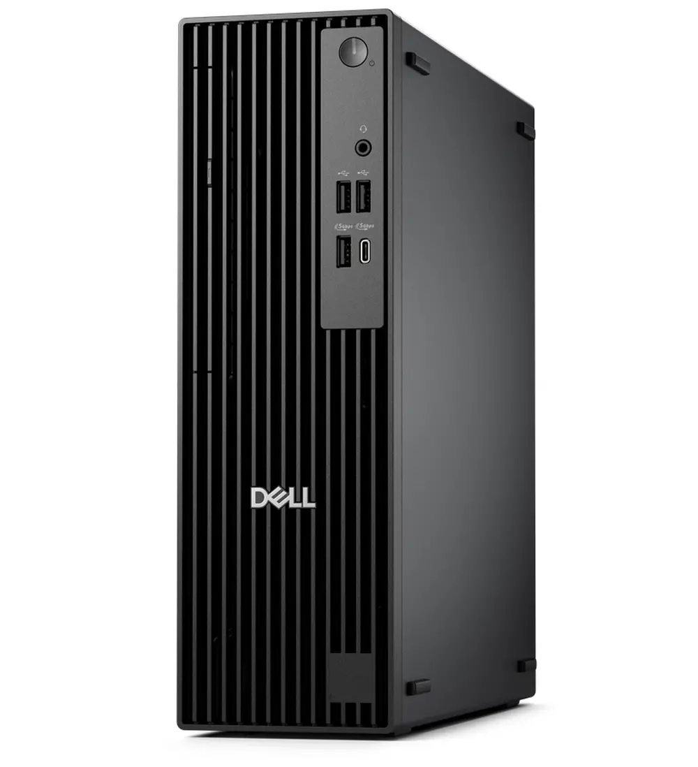 Настолен компютър, Dell Pro Slim QCS1250, Intel Core Ultra 5 235 (13 TOPS NPU, 14 cores, up to 5.0GHz), 16GB: 1 x 16GB, DDR5, up to 5600 MT/s, 512GB SSD, Integrated Graphics, Wi-Fi 6E, Keyboard&Mouse, 180W, Win 11 Pro, 3Y PS - image 1