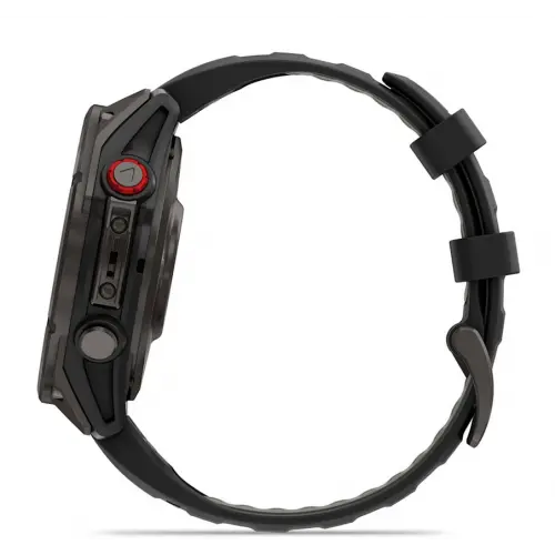Garmin fēnix® 8 Pro – 47 мм, AMOLED - fēnix® 8 Pro – 47 mm, AMOLED, Sapphire - Carbon grey DLC titanium с Black/pebble grey силиконова каишка 010-03198-01 - image 3