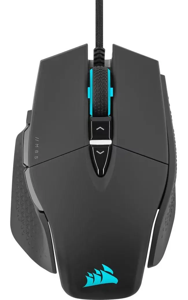 CORSAIR M65 RGB ULTRA, Backlit RGB LED, Optical, Silver ALU, Black