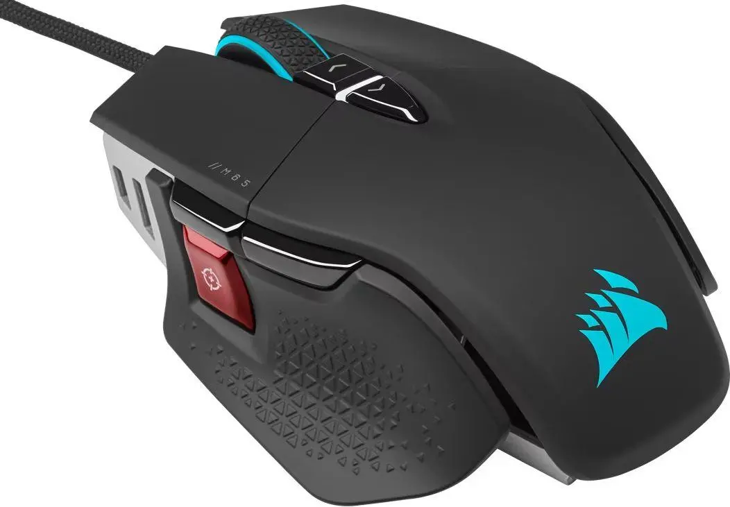 CORSAIR M65 RGB ULTRA, Backlit RGB LED, Optical, Silver ALU, Black - image 1