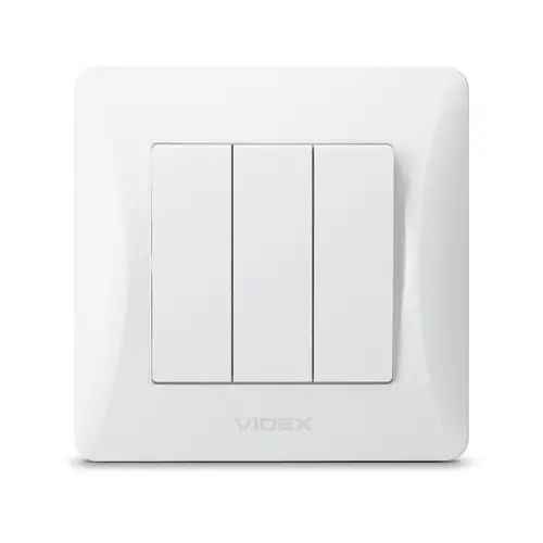 ТРОЕН КЛЮЧ VF-BNSW3-W 10А BINERA VIDEX - БЯЛ - image 1