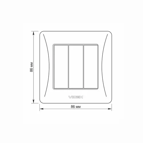 ТРОЕН КЛЮЧ VF-BNSW3-W 10А BINERA VIDEX - БЯЛ - image 4