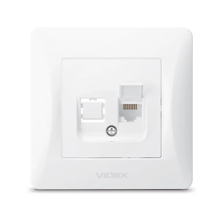 КОМПЮТЪРНА РОЗЕТКА CAT6 VF-BNSK1PC6-W BINERA VIDEX - БЯЛ - image 1
