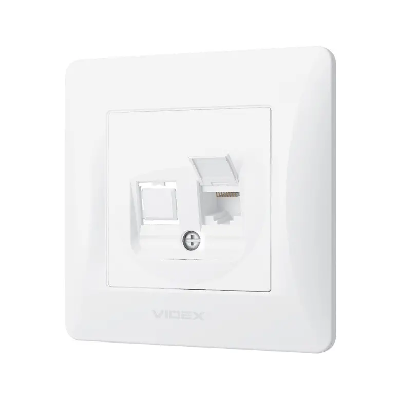 КОМПЮТЪРНА РОЗЕТКА CAT6 VF-BNSK1PC6-W BINERA VIDEX - БЯЛ - image 2