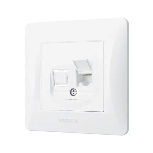 КОМПЮТЪРНА РОЗЕТКА CAT6 VF-BNSK1PC6-W BINERA VIDEX - БЯЛ - image 2