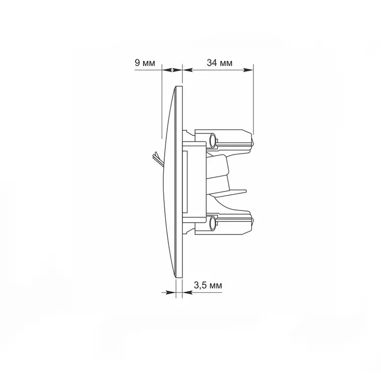 КОМПЮТЪРНА РОЗЕТКА CAT6 VF-BNSK1PC6-W BINERA VIDEX - БЯЛ - image 5