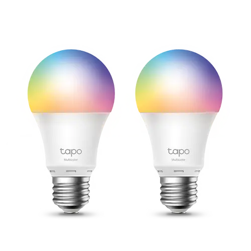 Лампа TP-Link Tapo L530E(2-pack), E27, 8.7W, 2,500 K-6,500 K, 806 lumens
