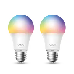 Лампа TP-Link Tapo L530E(2-pack), E27, 8.7W, 2,500 K-6,500 K, 806 lumens