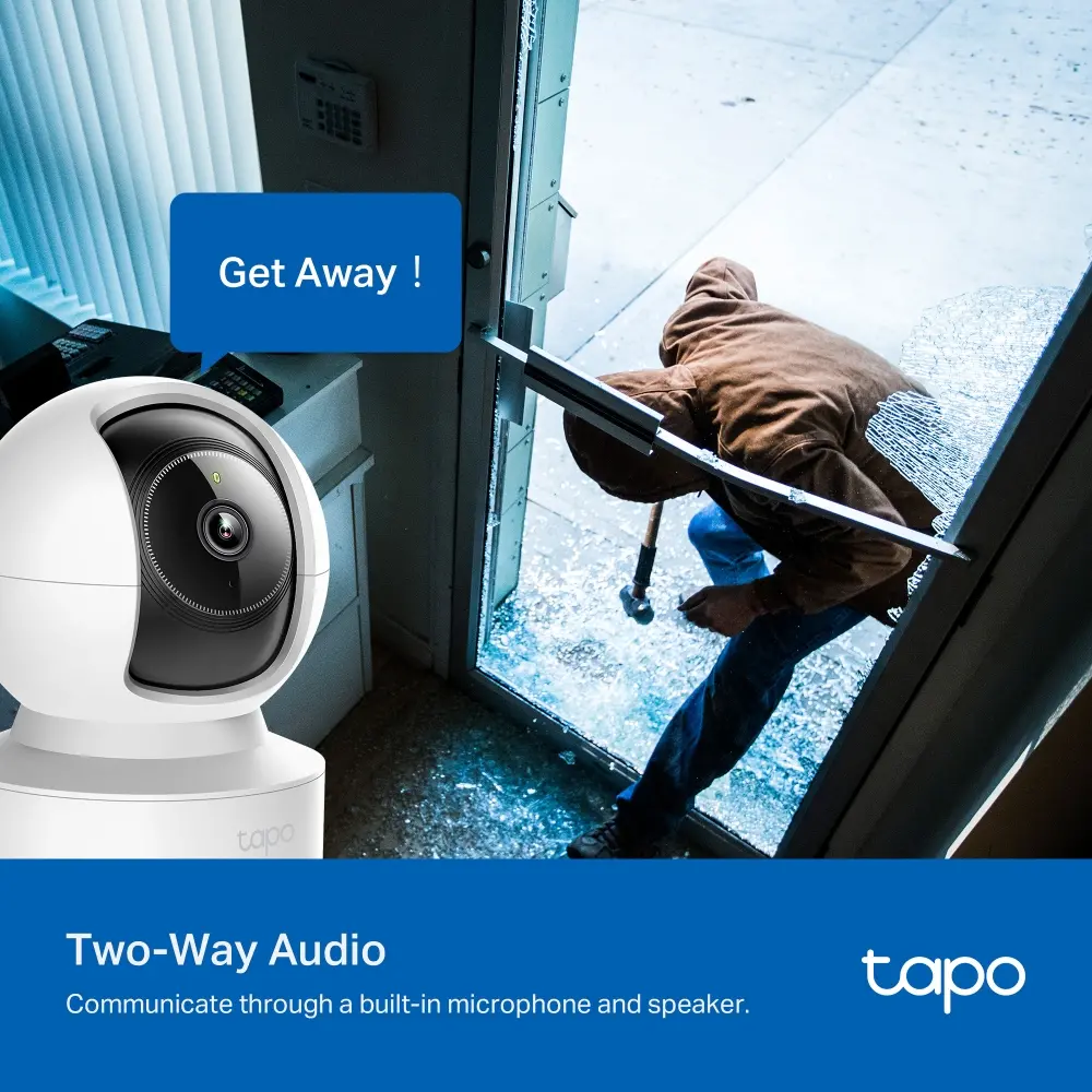 Камера TP-Link Tapo C222, 2K QHD, Pan/Tilt, WiFi, ден/нощ, indoor, mic - image 6