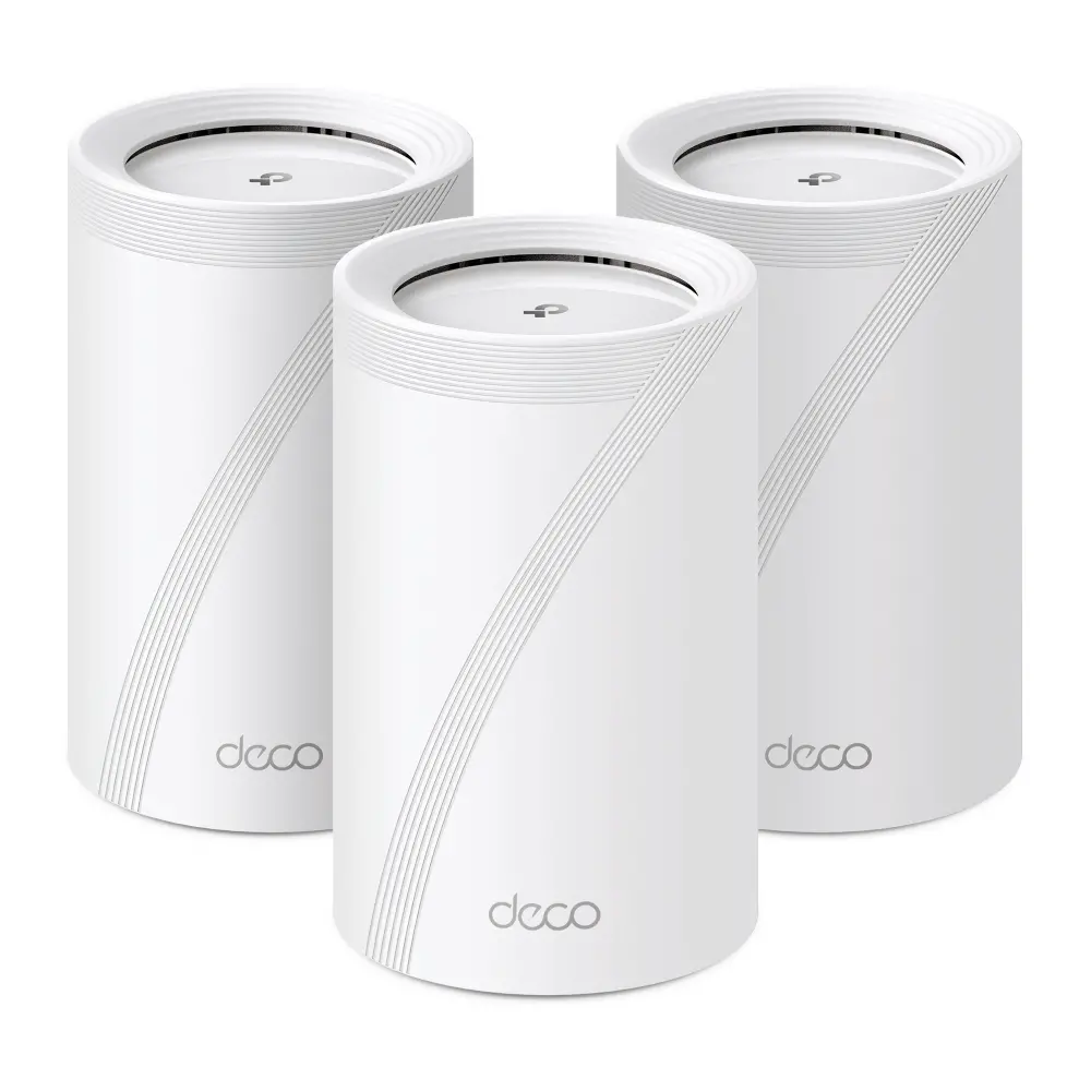 Безжичен рутер TP-LINK Deco BE65(3-pack), BE9300, 4x 2.5GbE, 1x USB3.0, Wi-Fi 7
