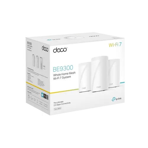 Безжичен рутер TP-LINK Deco BE65(3-pack), BE9300, 4x 2.5GbE, 1x USB3.0, Wi-Fi 7 - image 7