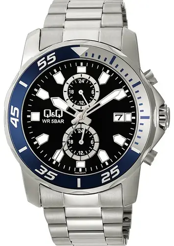 Ceas pentru bărbați Q&Q Multi-Function - A42A-001PY - 1