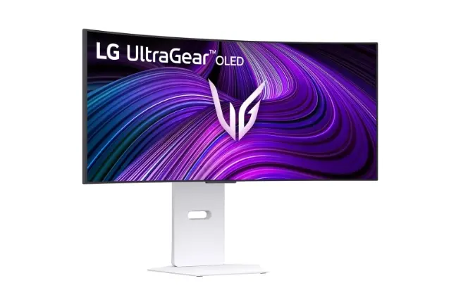 Монитор, LG 34GX90SA-W, 34", OLED UltraGear 21:9 Curved Smart, IPS 0.03 ms, WQHD (3440x1440), 240Hz, HDR 10, 1500000:1, 250 cd/m2, DCI-P3 98.5%, USB 3.0, VRR, Free-sync, G-Sync, USB-C, PD 65W, HDMI, DP, PBP, Speakers, LG Switch, Height, Swivel, Tilt, White - image 2