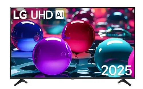 Телевизор, LG 50UA73003LA, 50" 4K UltraHD TV 4K (3840x2160), DVB-T2/C/S2, webOS 25 Smart, ThinQ AI, a7 AI Processor, WiFi, HDR10 pro, HLG, ALLM/HGiG, 4K Upscaling, AI Sound pro, Multiple View, HDMI eARC, LAN, USB, Bluetooth, Google Cast, 2 Pole Stand, Black