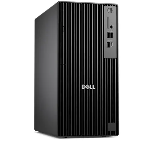 Настолен компютър, Dell Pro Tower Plus QBT1250, Intel Core Ultra 7 265 (13 TOPS NPU, 20 cores, up to 5.3GHz), 16GB: 1 x 16GB, DDR5, up to 5600 MT/s, 512GB SSD, Integrated Graphics, 8x DVD+/-RW, Bulgarian Keyboard&Mouse, 260W, Ubuntu, 3Y PS
