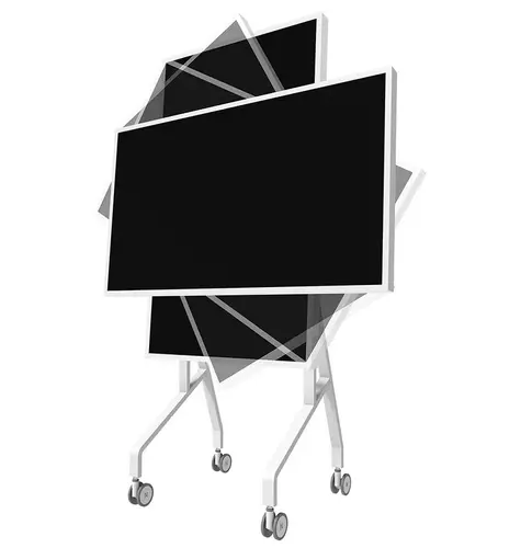 Suport, Neomounts Move Go Flip suport mobil rotativ de podea pentru Samsung Flip 55" și 65" (instalare rapidă, înălțime reglabilă) - 8