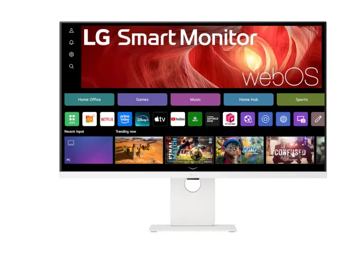 Монитор, LG 37U730SA-W, 37" Smart  webOS 4K, IPS AG, DCI-P3 90%, 5ms, 300 cd/m2, 1000:1, 3840x2160, HDR 10, USB Type-C, PD 65W,  AirPlay 2, HDMI, LG Switch, Reader Mode, Tilt/Swivel - image 1