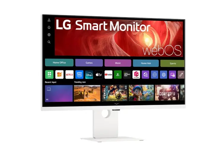 Монитор, LG 37U730SA-W, 37" Smart  webOS 4K, IPS AG, DCI-P3 90%, 5ms, 300 cd/m2, 1000:1, 3840x2160, HDR 10, USB Type-C, PD 65W,  AirPlay 2, HDMI, LG Switch, Reader Mode, Tilt/Swivel - image 3