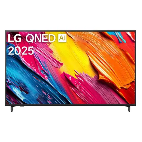 Телевизор, LG 65QNED70A6A, 65" 4K QNED HDR Smart TV, 3840x2160, DVB-T2/C/S2, Alpha 7 AI Processor, HDR10 / HLG, webOS 25 ThinQ, VRR / ALLM / HGiG, 4K Upscaling, WiFi 5, Voice ID, Bluetooth 5.0, AirPlay 2, LAN, CI, HDMI, SPDIF, Google Cast, 2 pole Stand