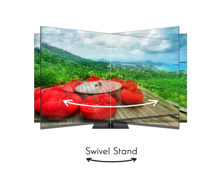 Телевизор, Thomson Smart QLED Pro TV 55"; Google TV; 3840 x 2160 (4K UHD), DLED, 144 Hz, DVB-T/T2/C/S/S2, HDR10, Wi-Fi, Bluetooth, LAN, HDMI 4 (2.1), USB 2 (2.0) + 1 (3.0), Central Swivel Stand, Black - image 12
