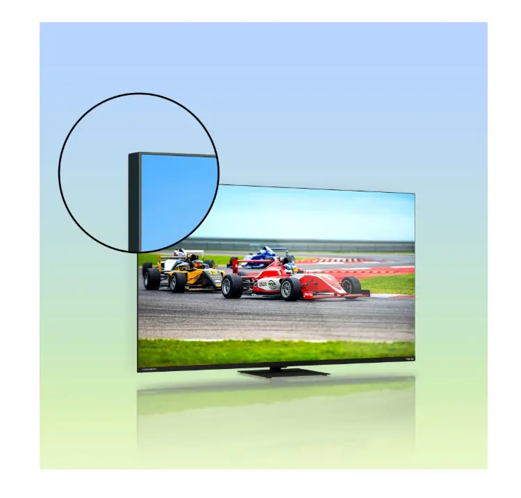 Телевизор, Thomson Smart QLED Pro TV 55"; Google TV; 3840 x 2160 (4K UHD), DLED, 144 Hz, DVB-T/T2/C/S/S2, HDR10, Wi-Fi, Bluetooth, LAN, HDMI 4 (2.1), USB 2 (2.0) + 1 (3.0), Central Swivel Stand, Black - image 9