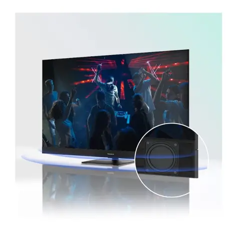 Телевизор, Thomson Smart QLED Plus TV 65"; Google TV; 3840 x 2160 (4K UHD), QLED, 4000:1, 60 Hz, DVB-T/T2/C/S/S2, HDR10, Wi-Fi, Bluetooth, LAN, HDMI 2 (2.0) + 2 (2.1), USB 2 (2.0) + 1 (3.0),Built-in Front Speakers, Central Swivel Stand, Black - image 8