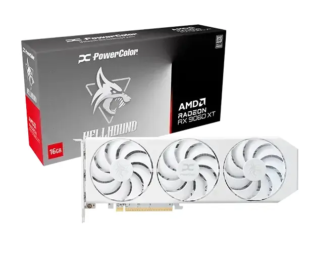 Видеокарта Powercolor AMD Radeon Hellhound RX 9060XT Spectral White 16GB GDDR6 - image 5