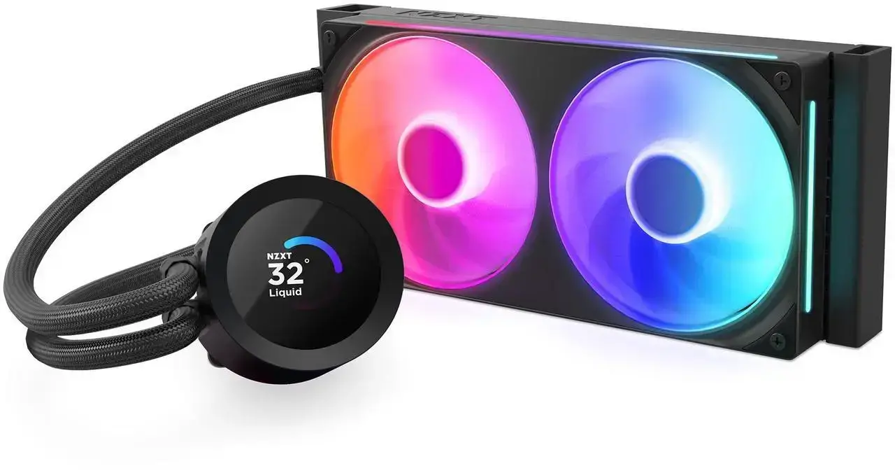 Охладител за процесор NZXT Kraken Plus 240 RGB LCD Display - Black - image 1