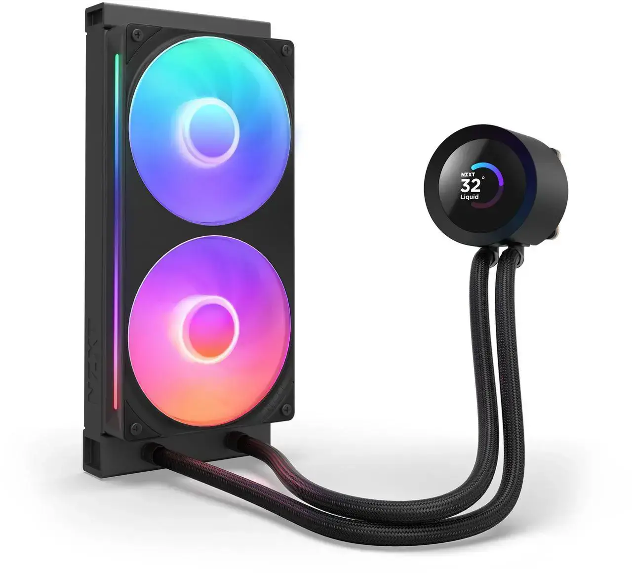 Охладител за процесор NZXT Kraken Plus 240 RGB LCD Display - Black - image 2