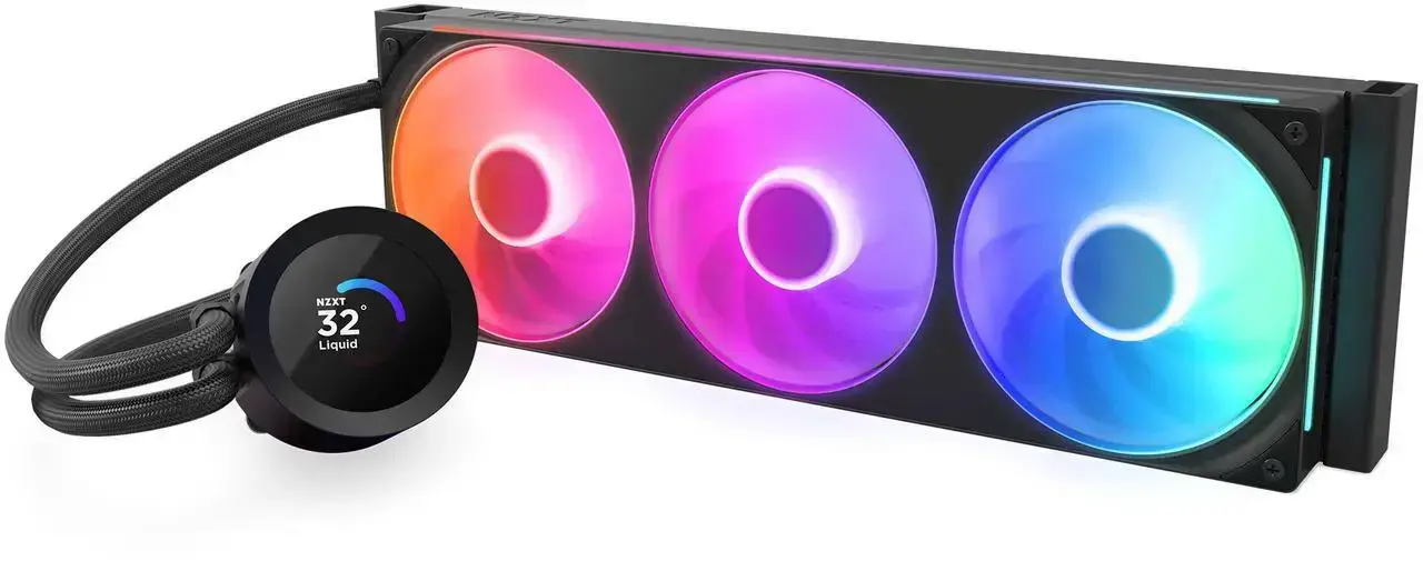 Охладител за процесор NZXT Kraken Plus 360 RGB LCD Display - Black - image 1