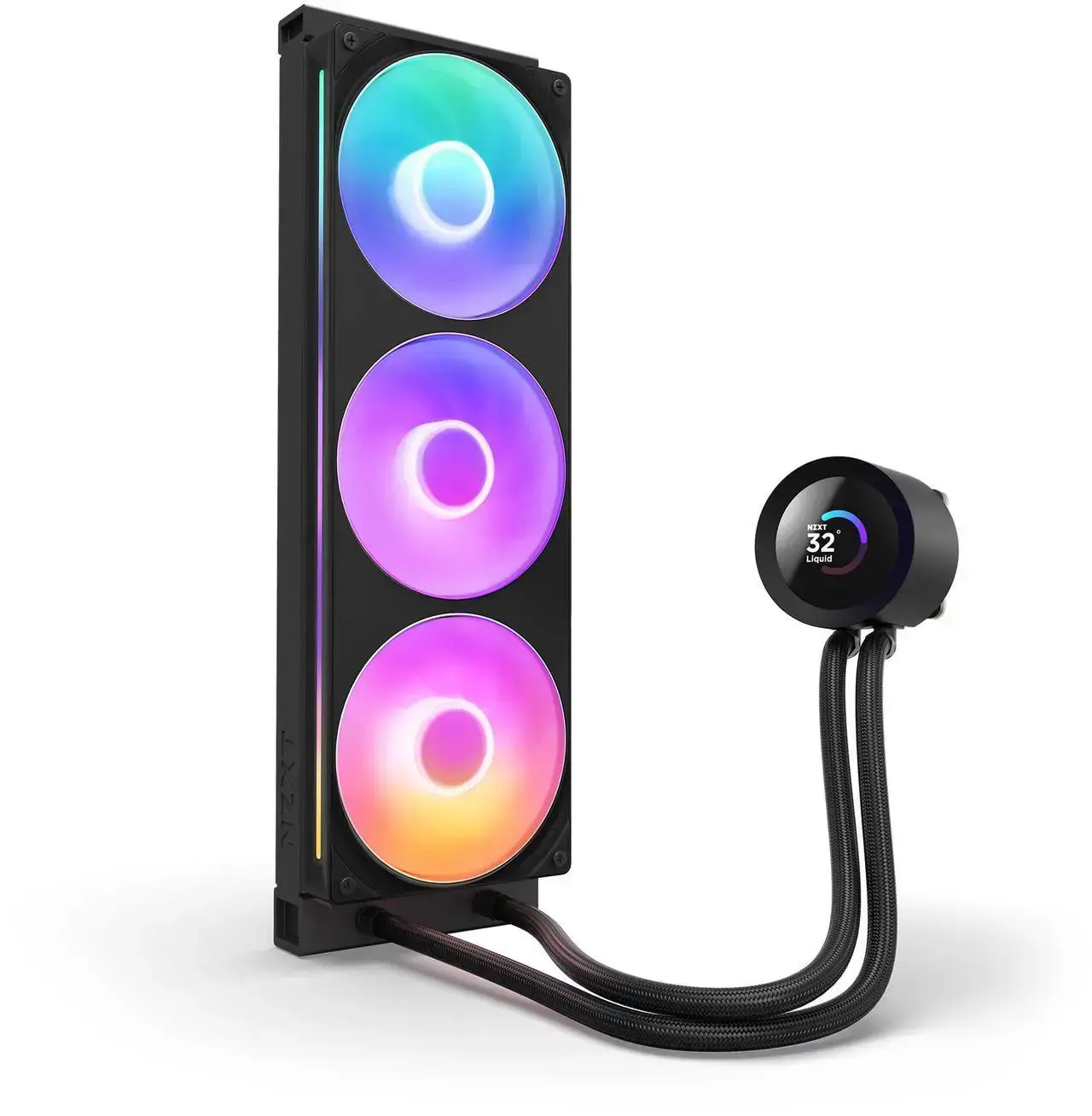 Охладител за процесор NZXT Kraken Plus 360 RGB LCD Display - Black - image 2