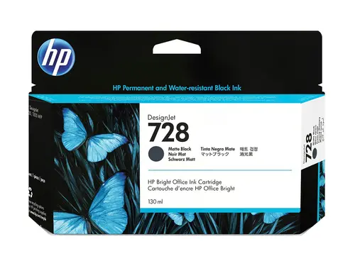 Консуматив, HP 728 130-ml Matte Black DesignJet Ink Cartridge
