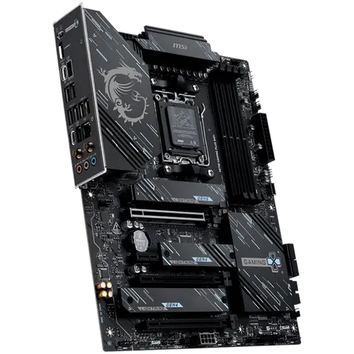MSI X870E GAMING PLUS WIFI, ATX, Socket AM5, 4x DDR5 Dual Channel DDR5 up to 8200(OC)MHz, 3x PCIe x16 slot, 3x M.2 slot, 4x USB 2.0, 2x USB 5Gbps, 2x USB 10Gbps, 1x 20Gbps Type-C, 1x 40Gbps Type-C, HDMI, 7.1 HD Audio, 5G LAN, WiFI 7, BT, 3Y