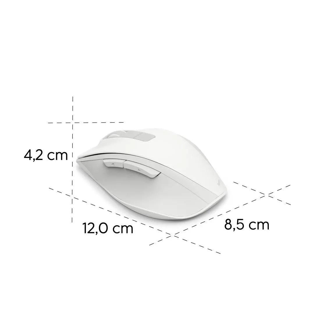 HAMA Mouse optic wireless WM-500 Recharge, alb, 6 butoane, 800/1200/1600 dpi, silențios - image 13
