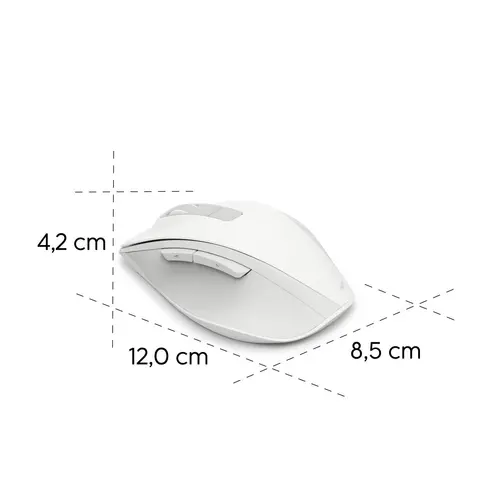 HAMA Ασύρματο οπτικό ποντίκι WM-500 Recharge, λευκό, 6 κουμπιά, 800/1200/1600 dpi, αθόρυβο - 14