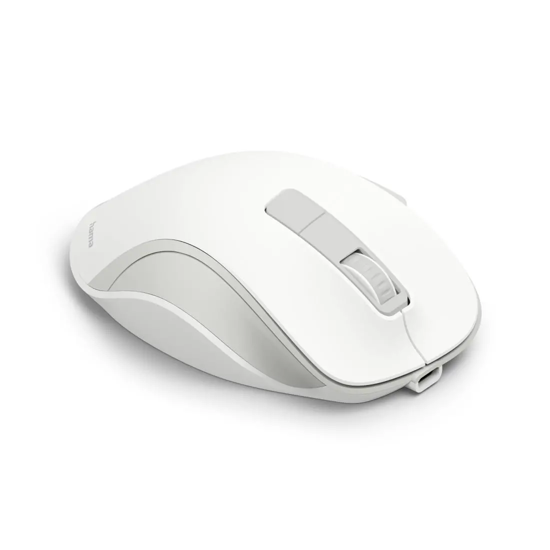 HAMA Ασύρματο οπτικό ποντίκι WM-500 Recharge, λευκό, 6 κουμπιά, 800/1200/1600 dpi, αθόρυβο - image 4