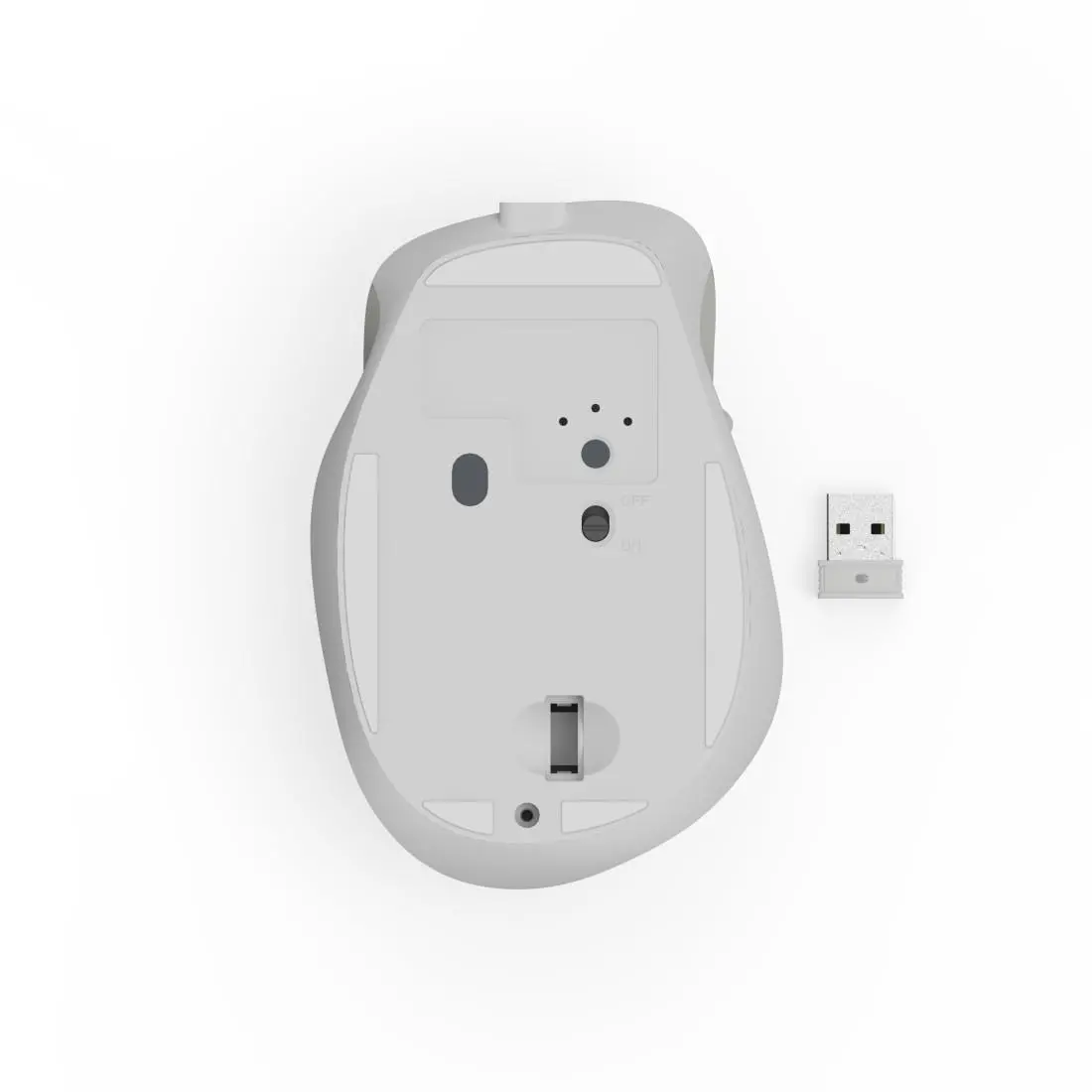 HAMA Mouse optic wireless WM-500 Recharge, alb, 6 butoane, 800/1200/1600 dpi, silențios - image 7