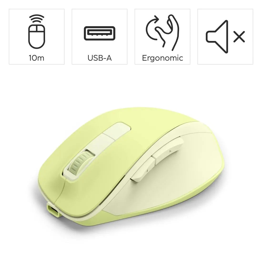 HAMA Безжична оптична мишка WM-500 Recharge, зелена, 6 бут.,800/1200/1600 dpi, безшумна - image 26