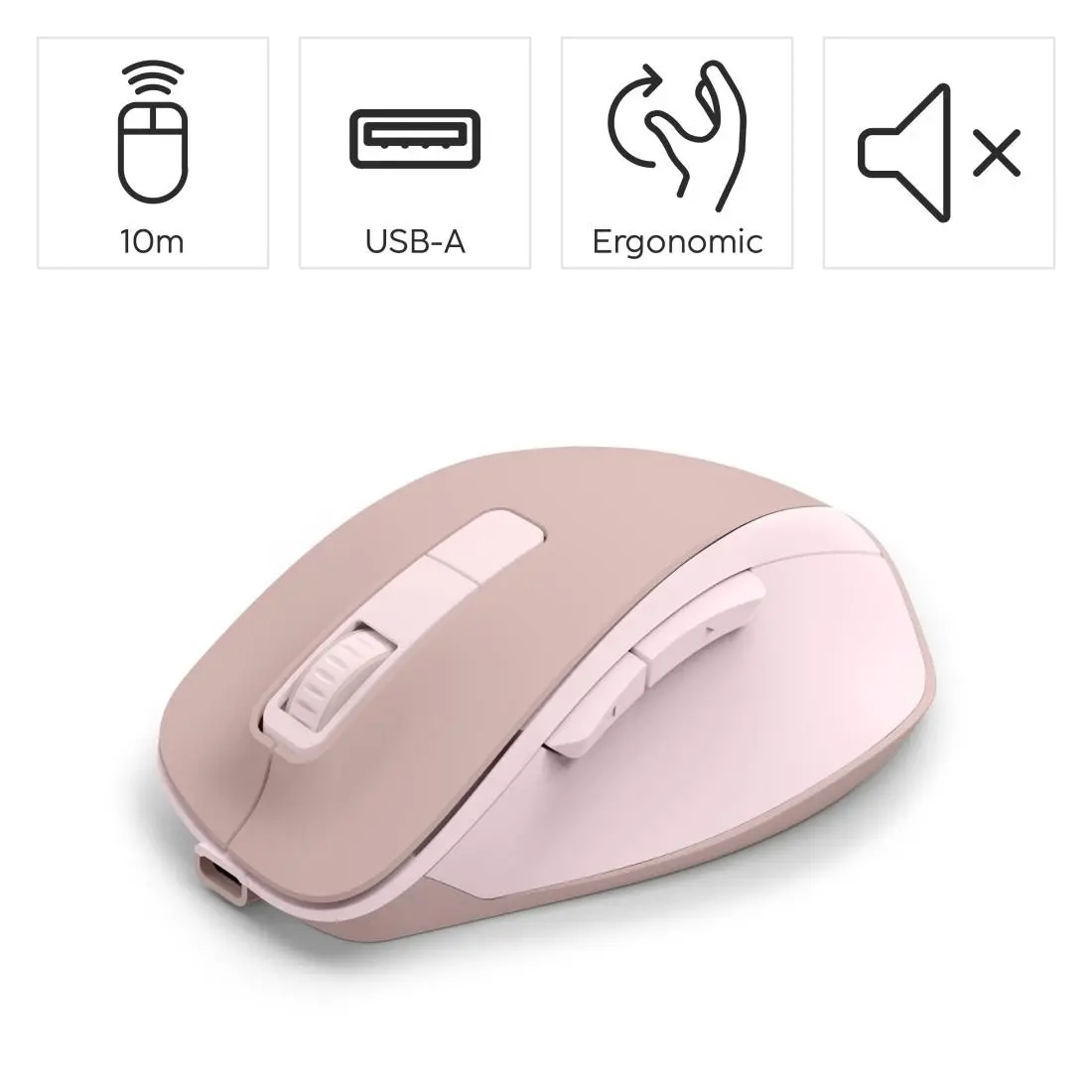 HAMA Mouse optic wireless WM-500 Recharge, 6 butoane, 800/1200/1600 dpi, silențios - image 9