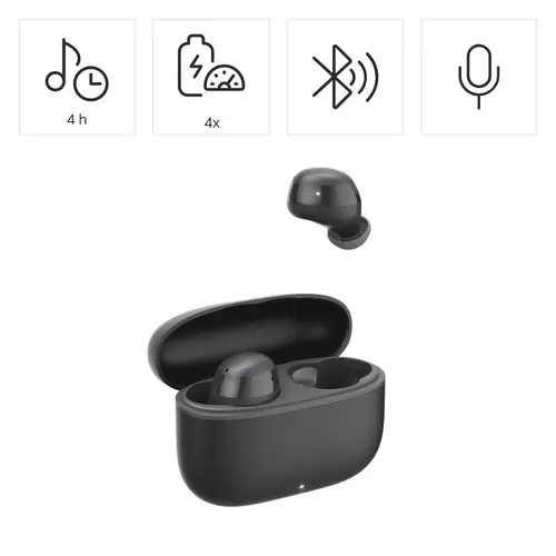 HAMA Блутут слушалки "Freedom Buddy II", True Wireless, Черен - image 9