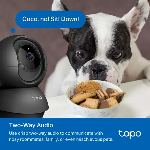 Камера TP-Link Tapo C201, Pan/Tilt, 1080p, ден/нощ до 9м., Micro SD, черна - image 6