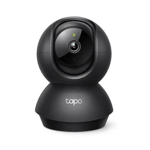 Cameră TP-Link Tapo C201, Pan/Tilt, 1080p, zi/noapte până la 9m, Micro SD, neagră - 1